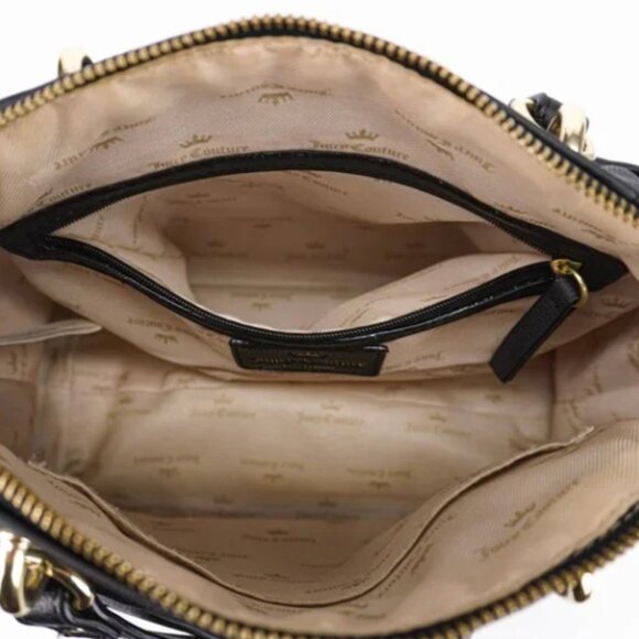 JUICY COUTURE Black Pebbled Leather Handbag - Picture 8 of 14